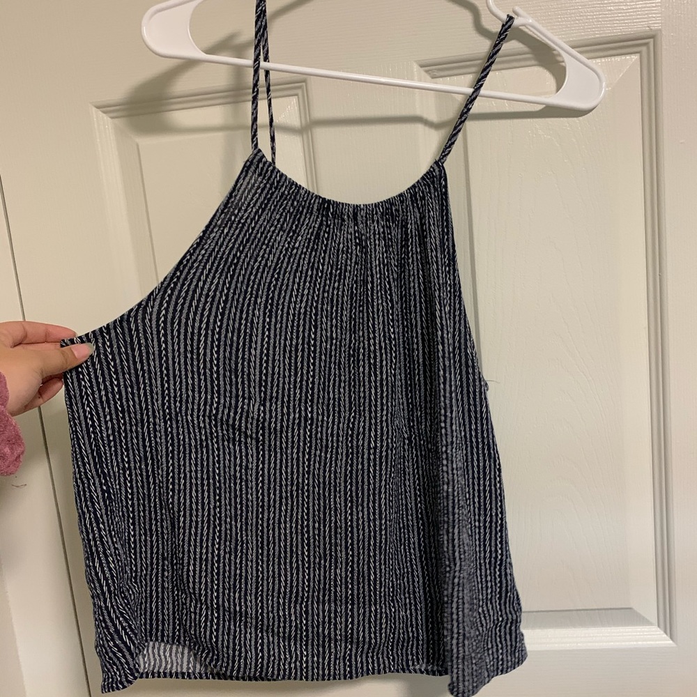 BLUSH Top (Dark Blue/White)